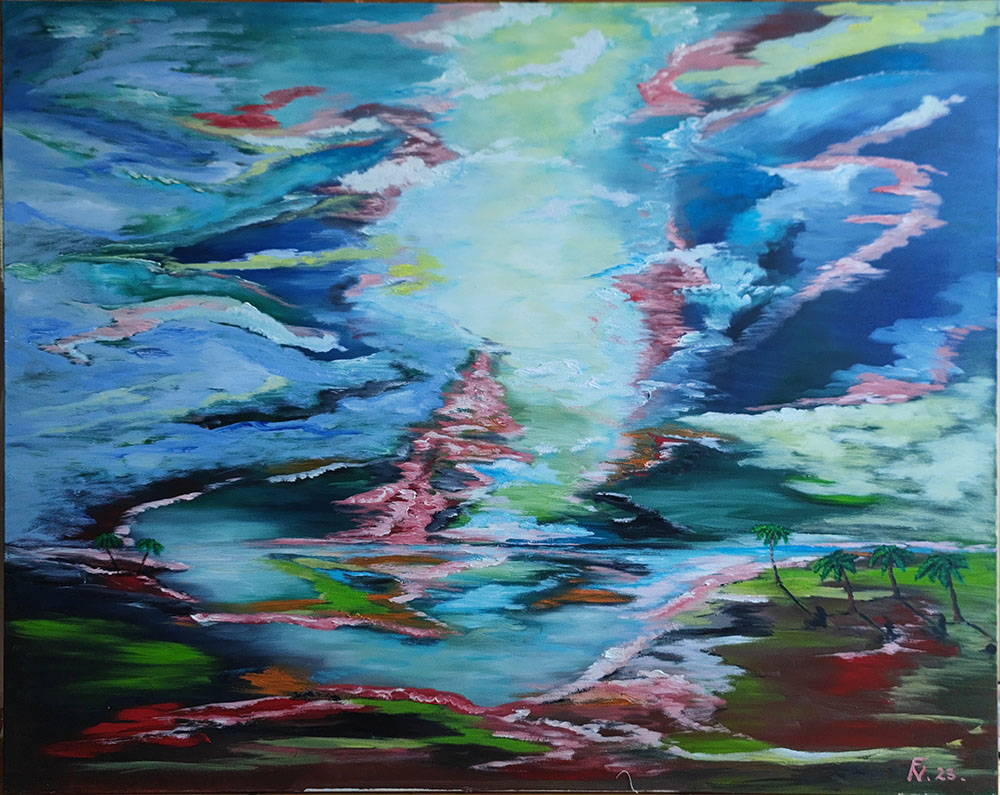 Storm in the Caribbean by Ferenc Nagy